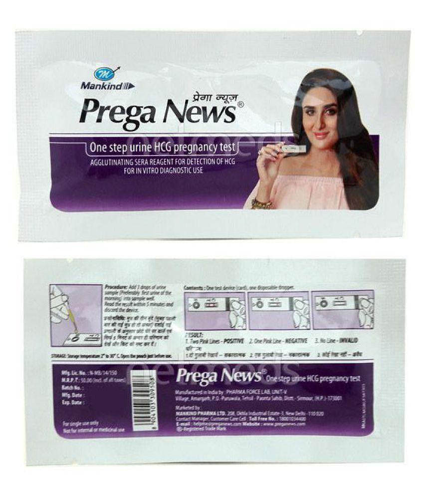 Prega News Mankind (Pack of 2) Pegnancy Testing Kit Hemoglobin