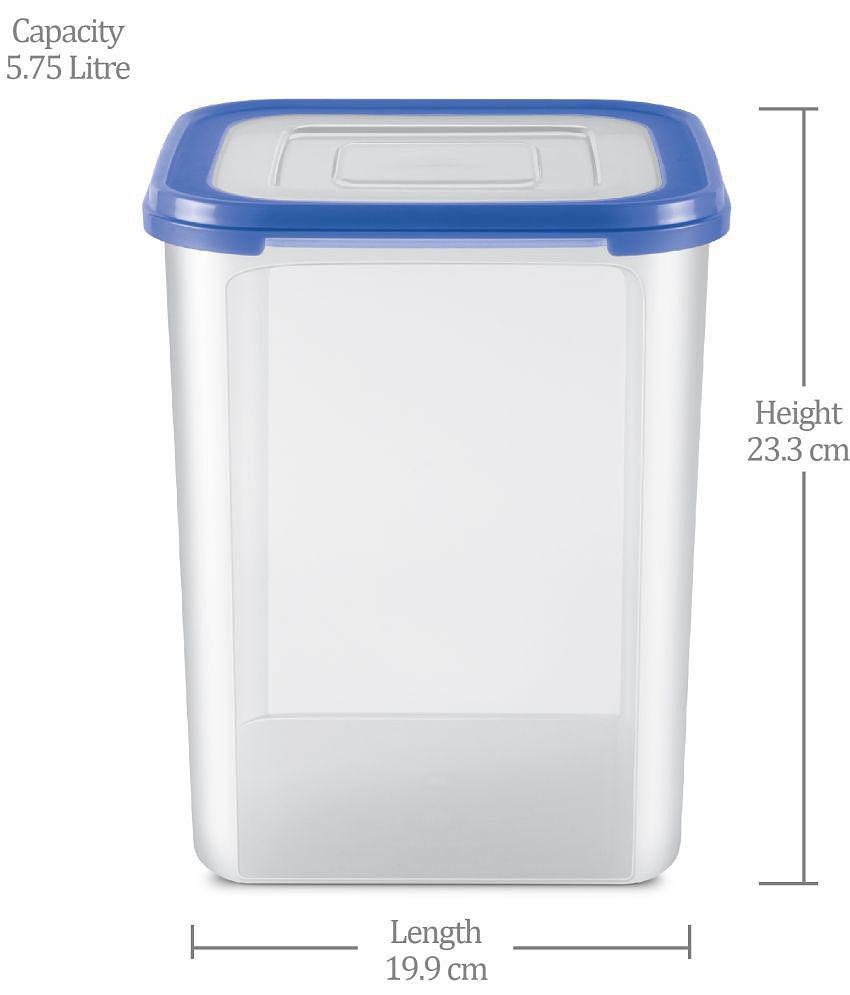 Milton Stacko 360 degree 6000 Storage Container, 5.75 Litre, Transparent, 1 Piece - Transparent