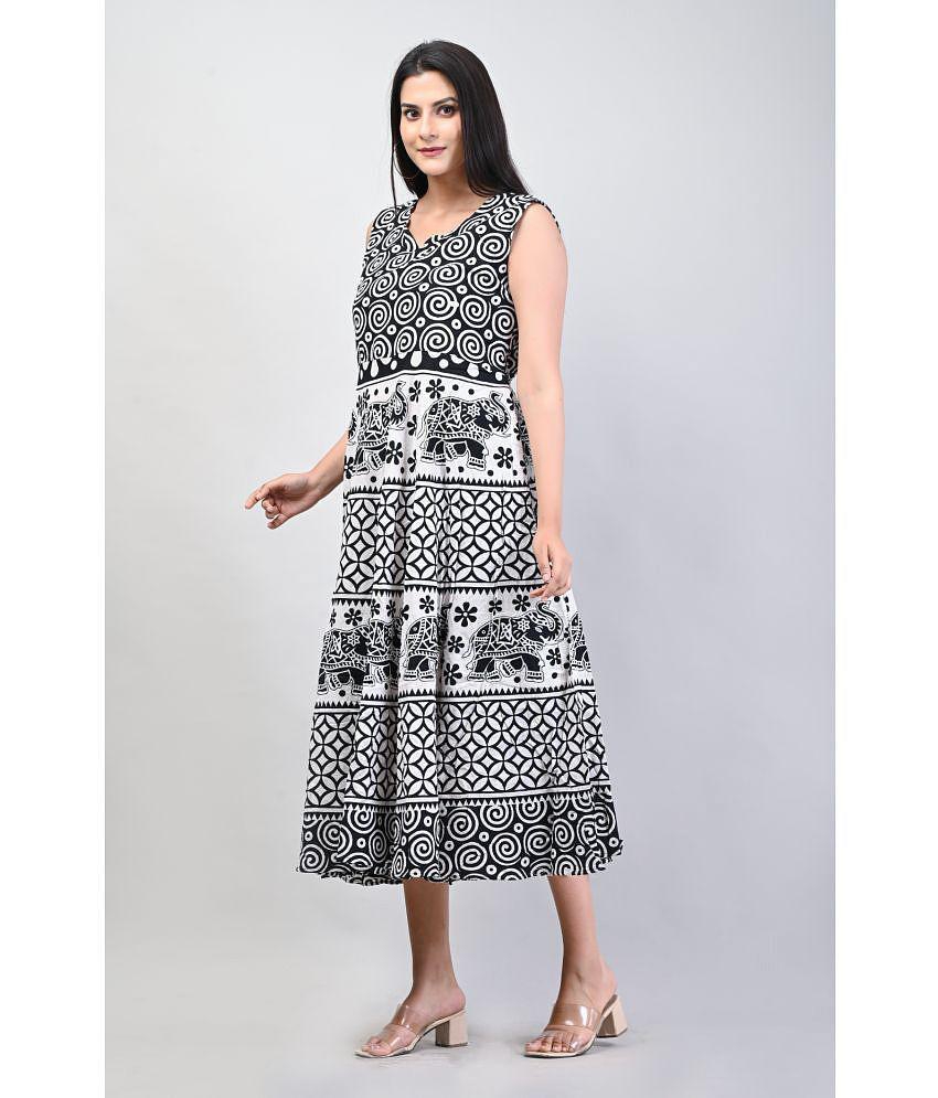 Best Men Frionkandy - Multicolor Cotton Womens Fit & Flare Dress ( Pack of 1 ) - None 2025 at Sh
