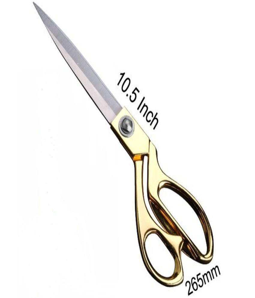 Professional Golden Steel Tailoring Scissors For Cutting Heavy Clothes Fabrics 10.5