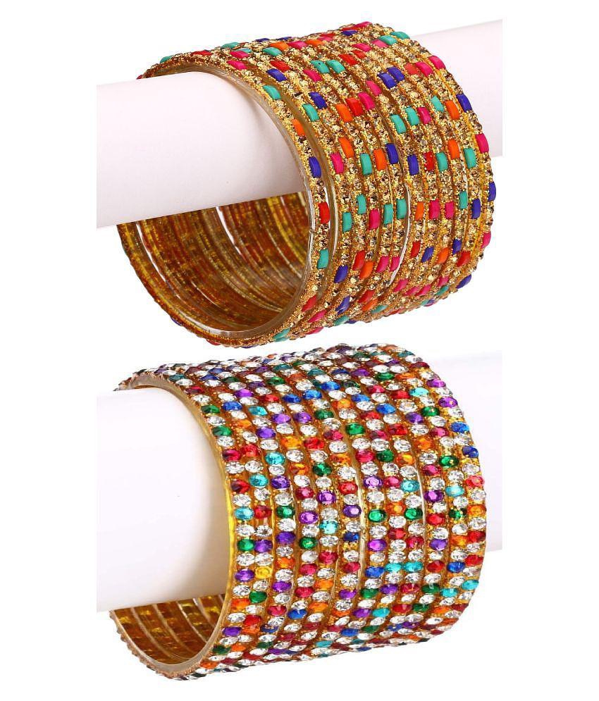 Elegant Men Somil Designer Wedding Fancy Glass Bangle Set For Party, Marriage, Function And Dail