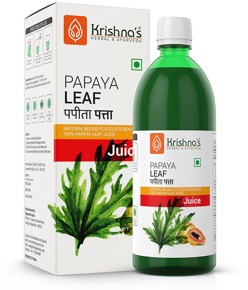 Krishna's Herbal & Ayurveda Papaya Leaf Juice 1000ml