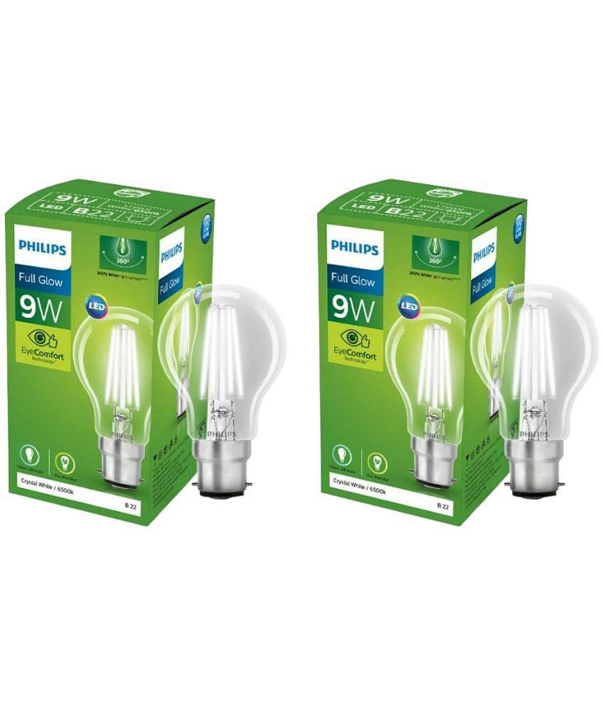 Philips 9w Warm White LED Bulb ( Pack of 2 )