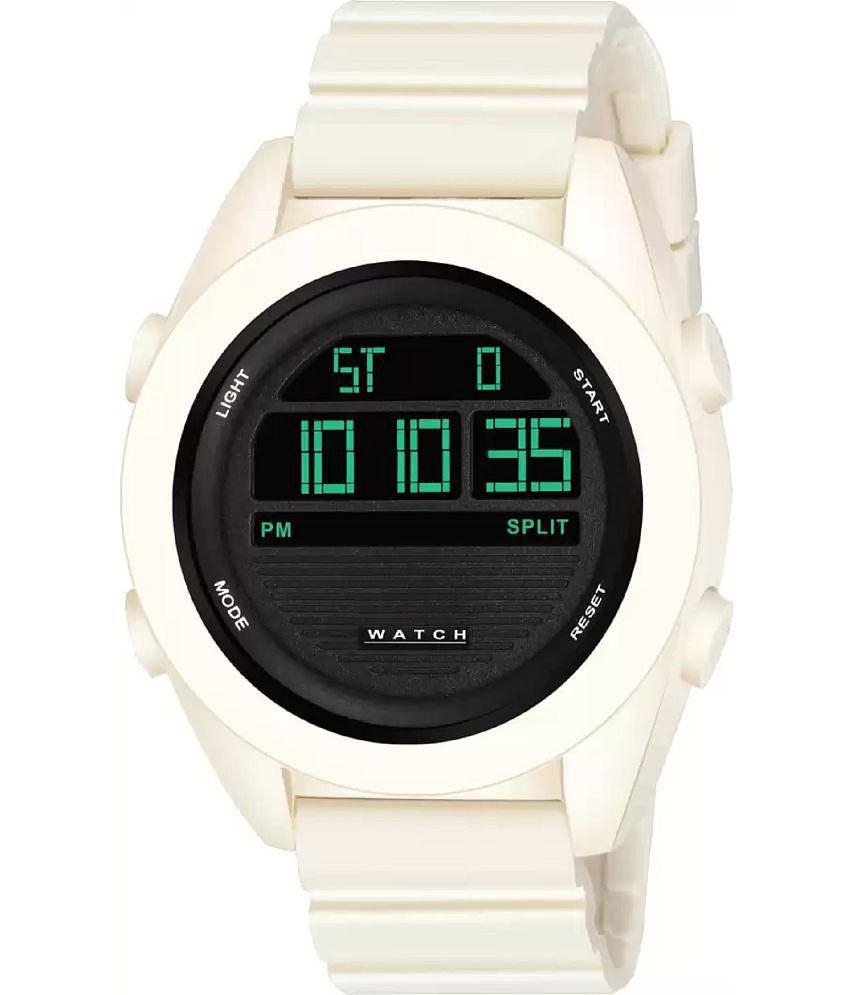 Hala - White Silicon Digital Men's Watch