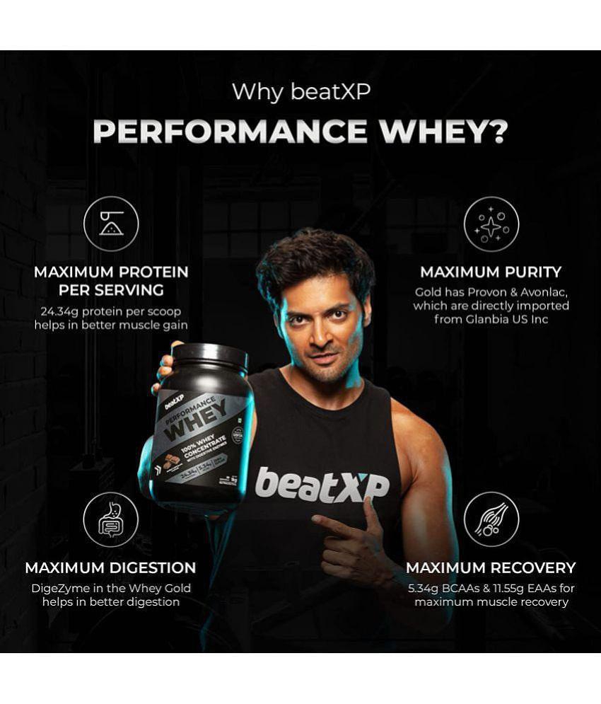 beatXP - Performance Whey Protein Powder ( 1 kg , Double Chocolate - Flavour )