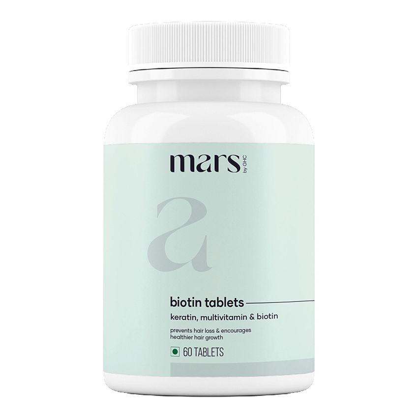 Mars by GHC Hair Growth Biotin Tablets | Multi Vitamin Tablets | Strong Hair Growth (60 No)