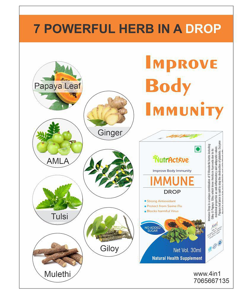 NutrActive Immune Drop 30 ml Vitamins Syrup