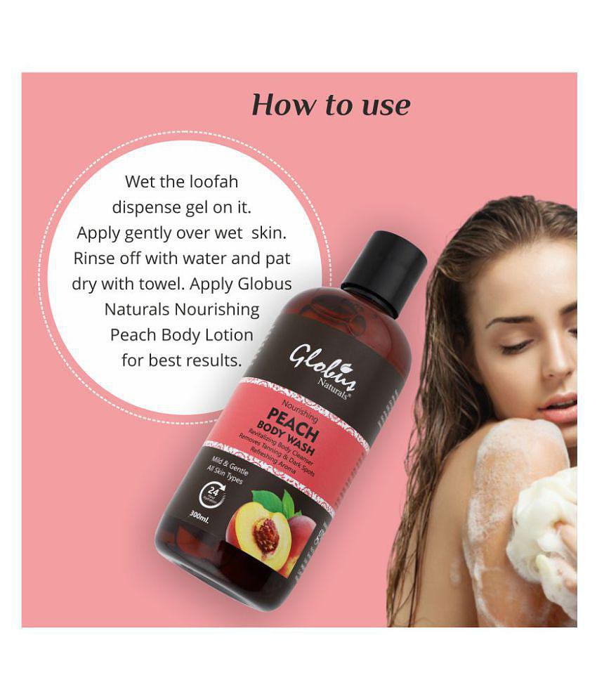 Globus Naturals Refreshing Peach Body Wash 300 mL