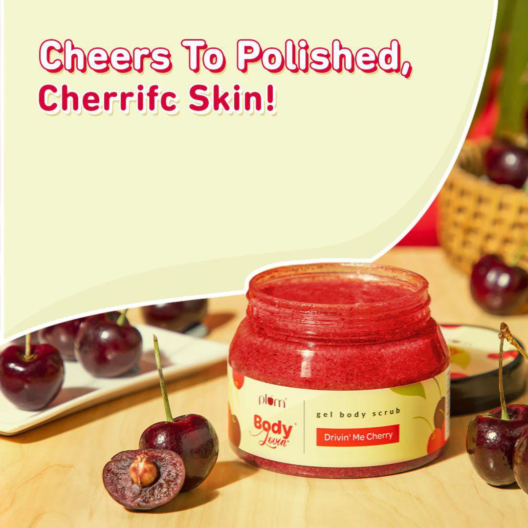 Drivin' Me Cherry Gel Body Scrub by Plum BodyLovin'