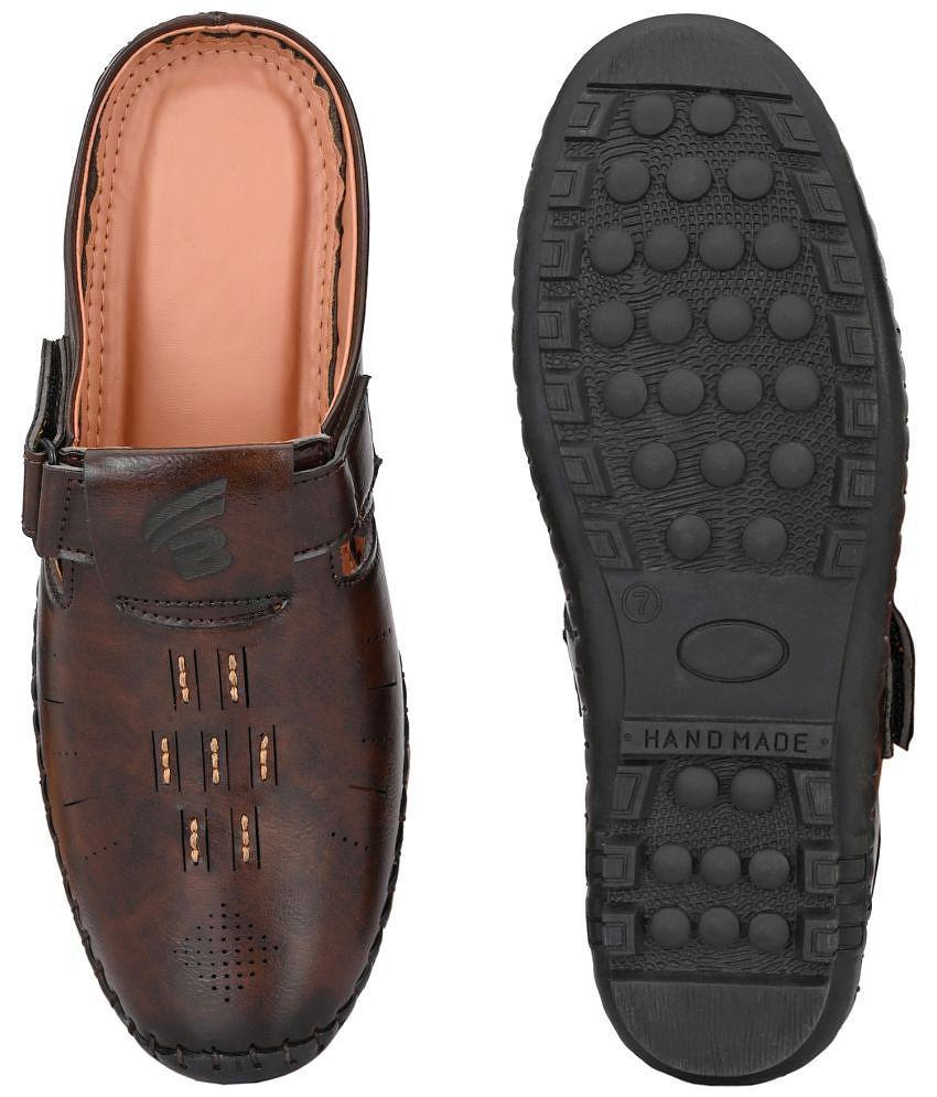 Bucik - Brown Mens Sandals - None