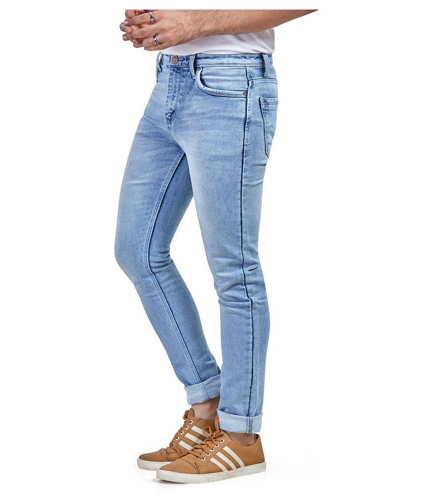 HASASI JEANS Blue Regular Fit Jeans - None