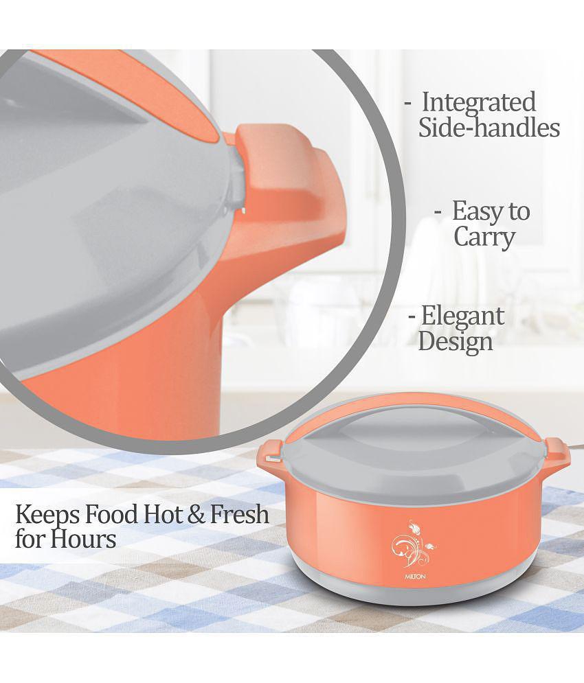 Milton Divine Jr Inner Steel Casserole Gift Set of 3, Orange - Orange