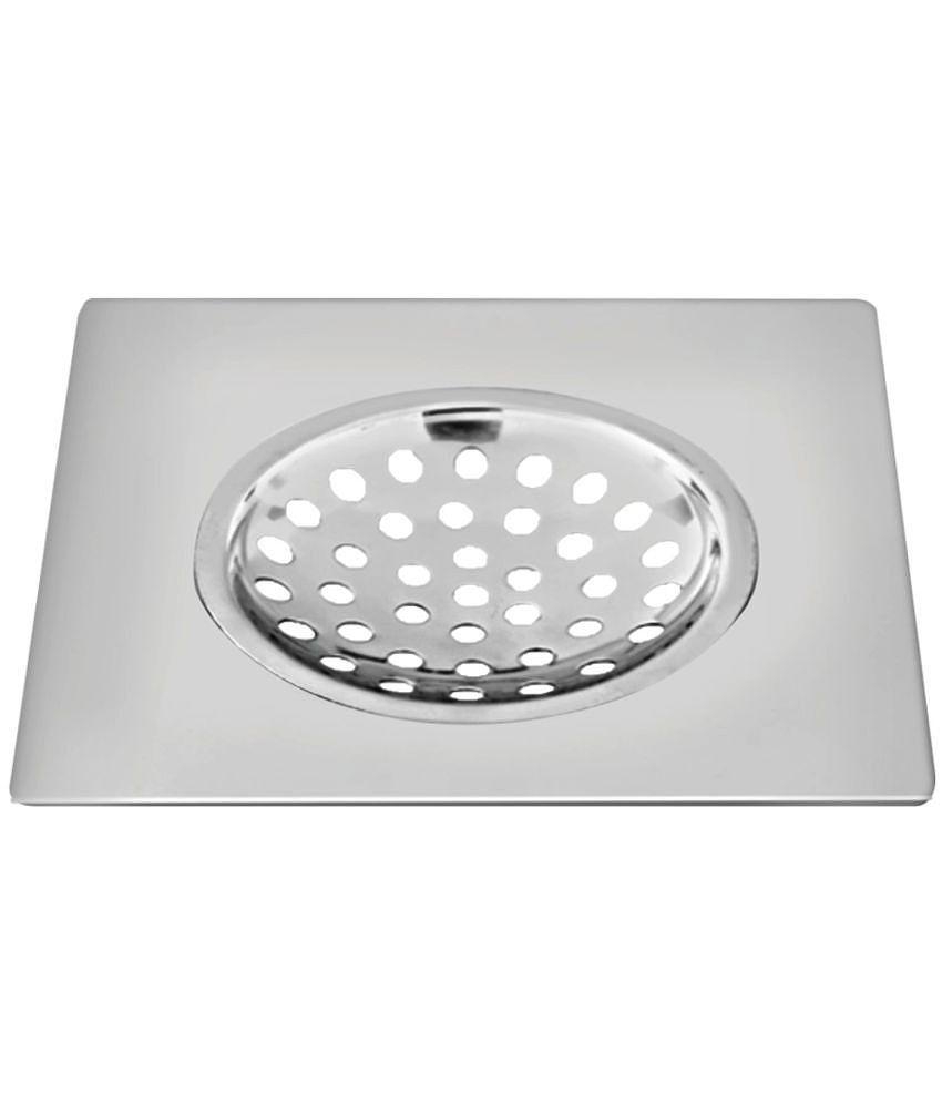 Sanjay Chilly SaniSquare Stainless Steel 304 Grade Chrome Finished Trap Floor Drain Grating 6