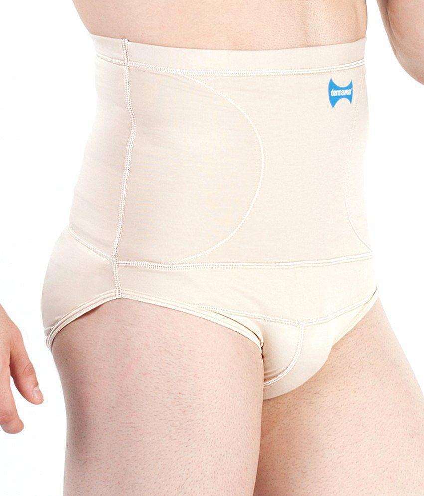 Dermawear Beige & Cream Cotton Blend V Shaper - M