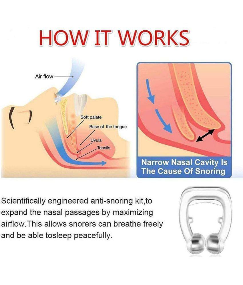 Gatih Nose Clip Snoring Stopper Anti Snoring device Snore Free Silicone Magnetic Nose Clip For Unisex