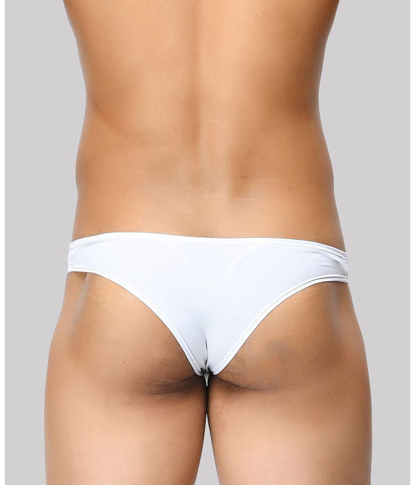 Luxurious Men BASIICS By La Intimo - White BCSSS01 Polyester Mens Bikini ( Pack of 1 ) - None 20