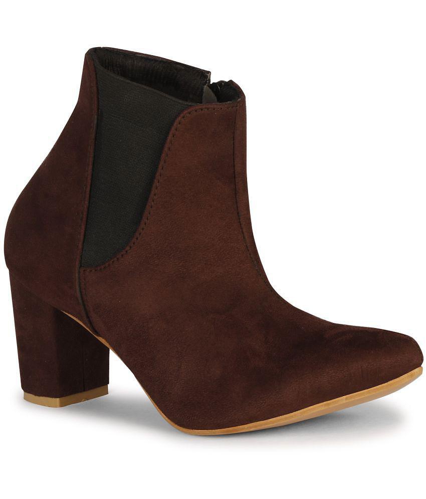 Ishransh - Brown Women's Ankle Length Boots - None