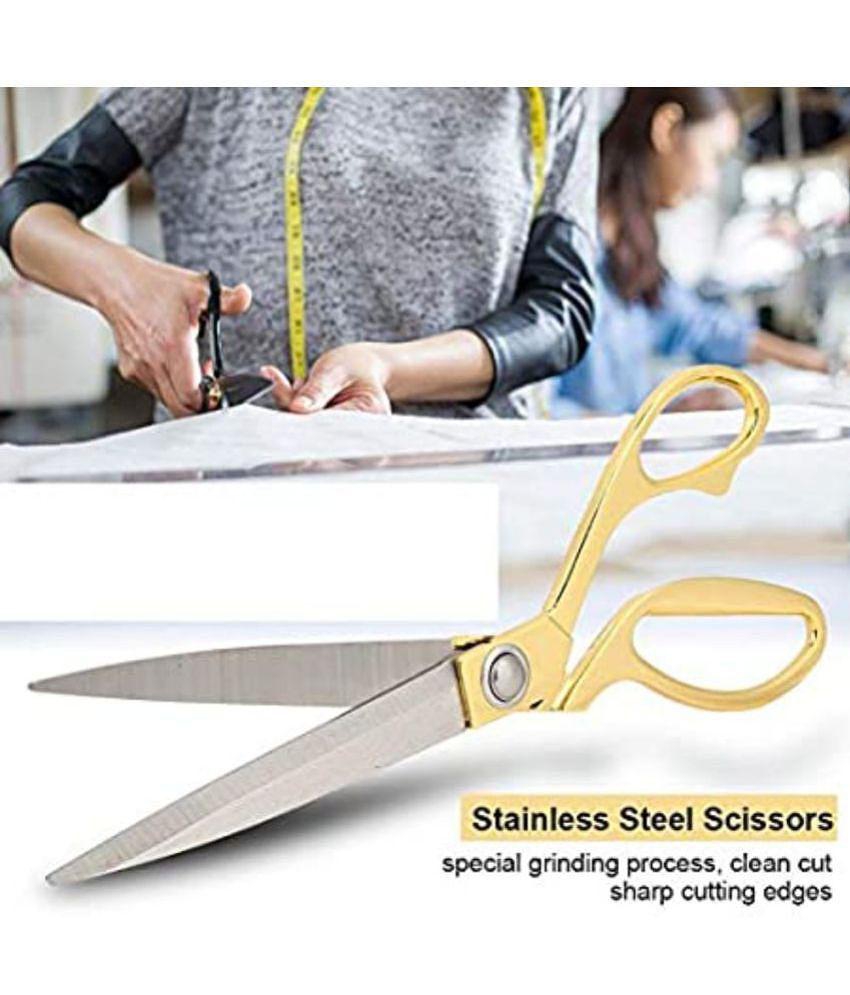 Professional Golden Steel Tailoring Scissors For Cutting Heavy Clothes Fabrics 10.5