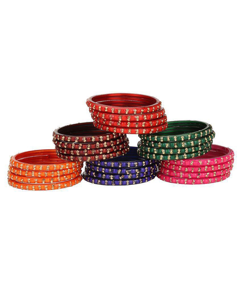 Elegant Men AFAST Designer Colorful Collection Purple 12 Fashion Bangle Set Ornamented With Excl