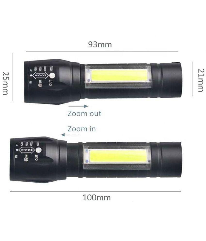 Generic - 7W Rechargeable Flashlight Torch ( Pack of 2 )