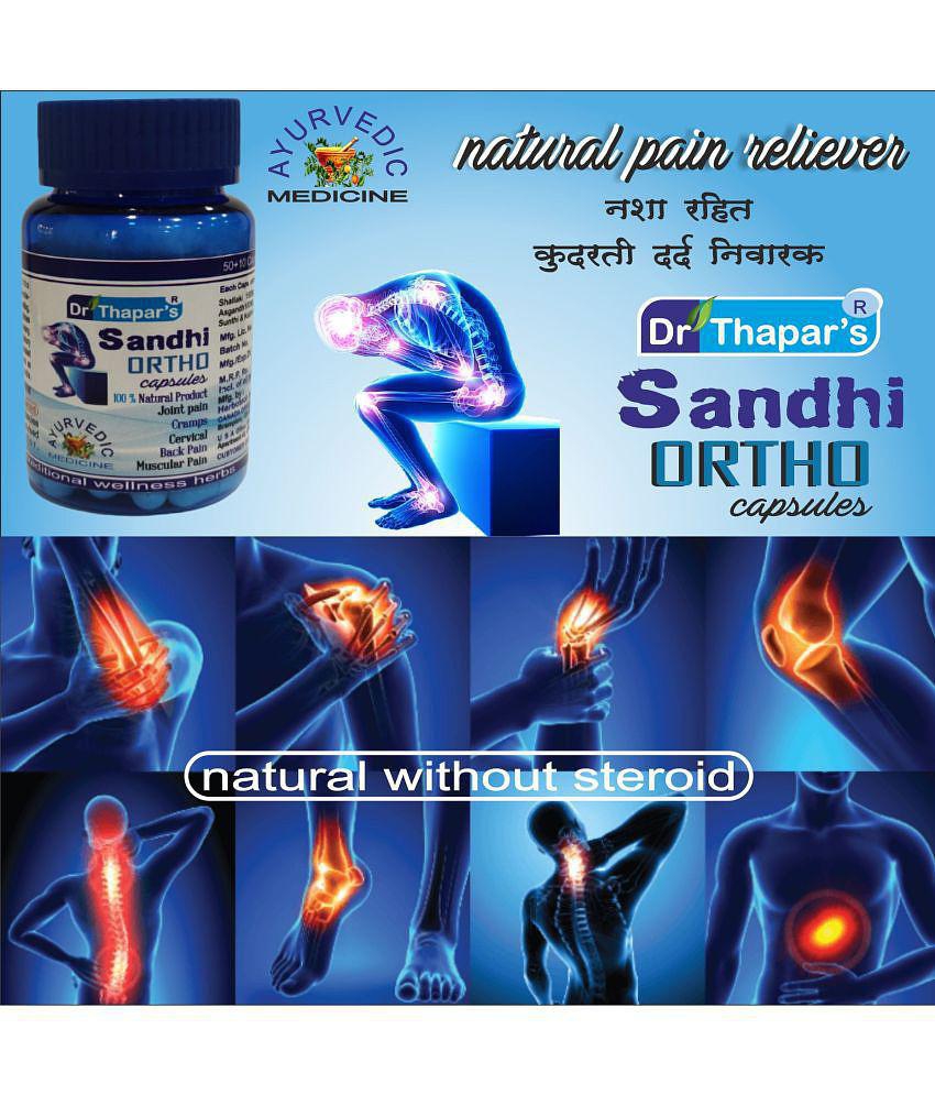 Dr. Thapar's SANDHI ORTHO AY.Massage OIL & 50+10 FREE Capsule 500 mg Pack Of 2