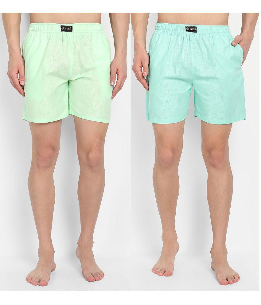 SREY Light Green Boxer - Pack of 2 - XL