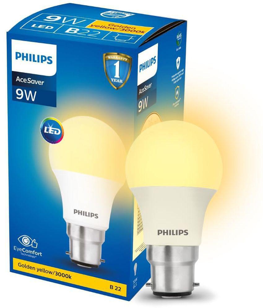 Philips 9w Warm White LED Bulb ( Single Pack )