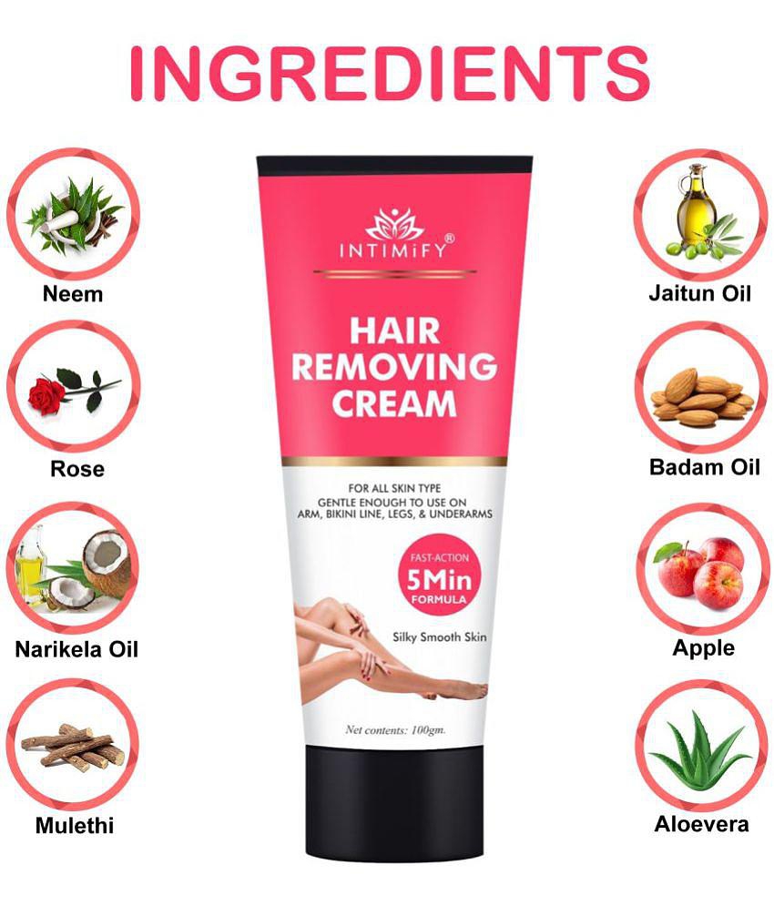 Intimify Hair Removing Cream for Smooth Skin Hair Removal Cream Skin Whitening & Brightening 100 g