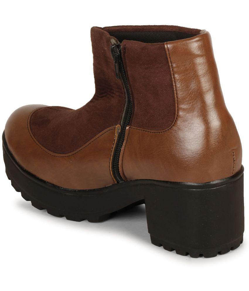 Ishransh - Brown Women's Ankle Length Boots - None