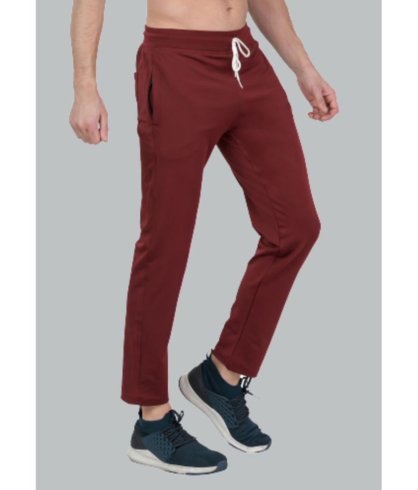 LEEBONEE - Maroon Polyester Men's Trackpants ( Pack of 1 ) - None