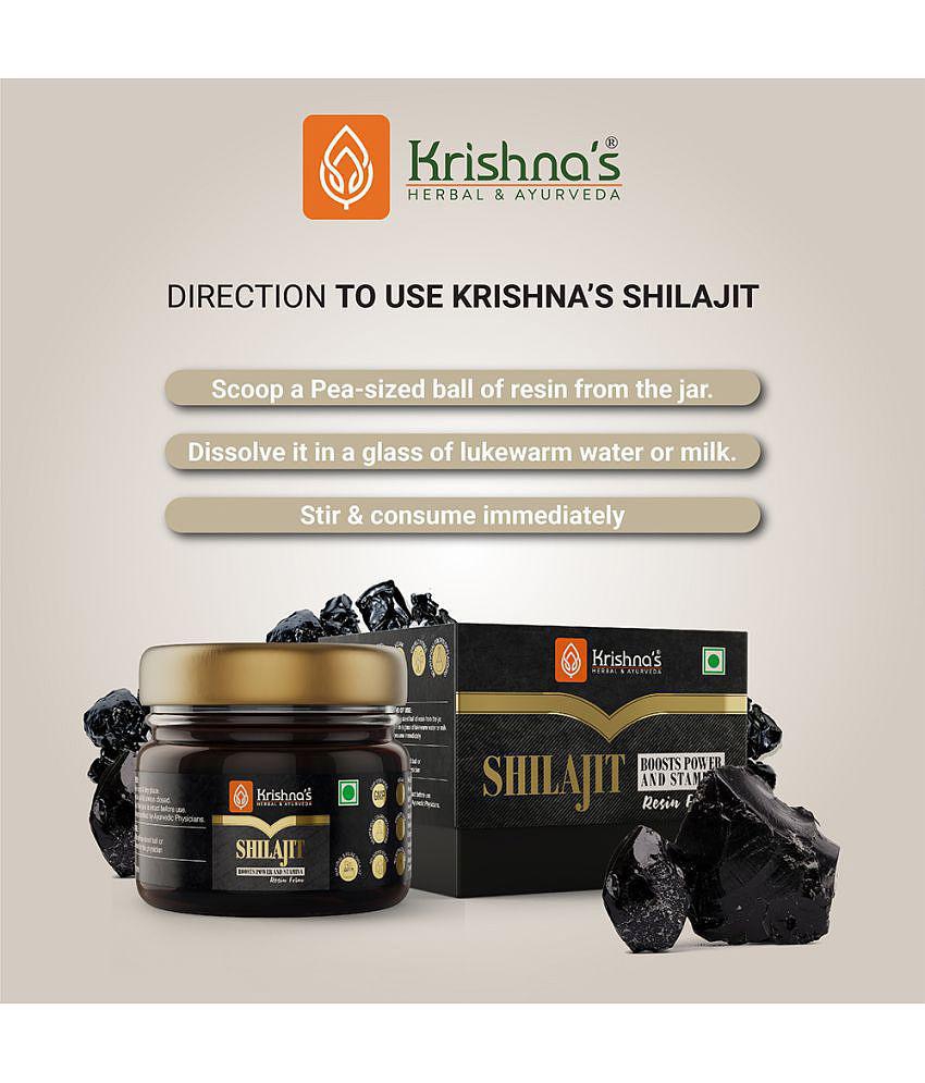 Krishna's Herbal & Ayurveda Shilajit 30g