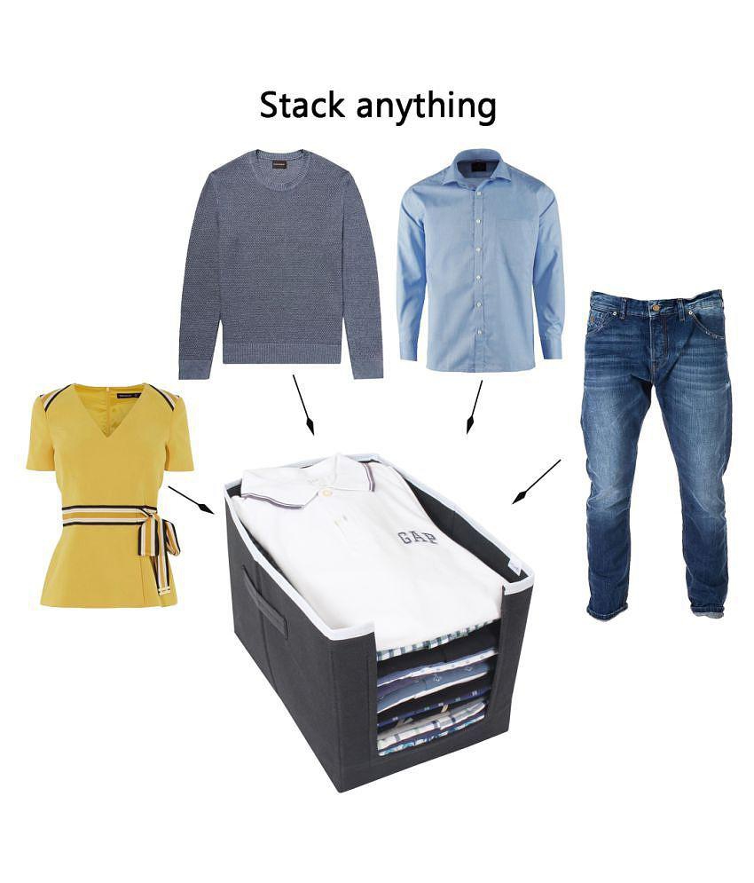 New Men PrettyKrafts Shirt Stacker - Closet Organizer - Shirts and Clothing Organizer - Exile_Bl