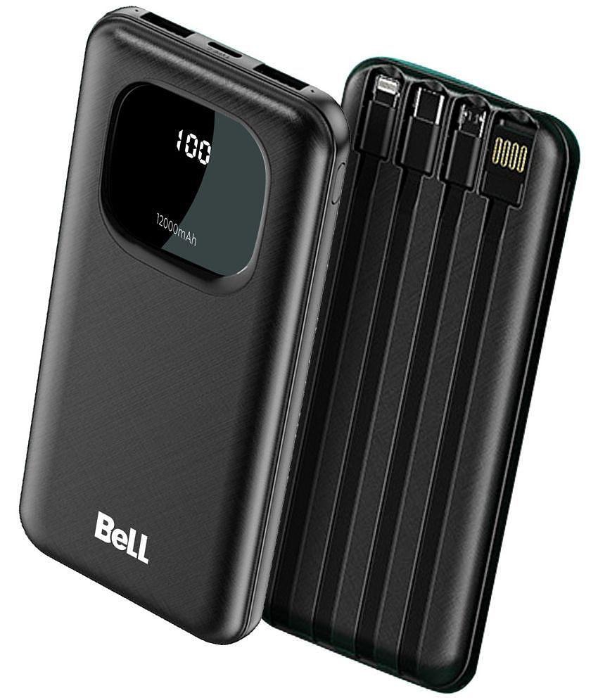 Bell 12000 -mAh 22.5W Li-Ion Power Bank - Black