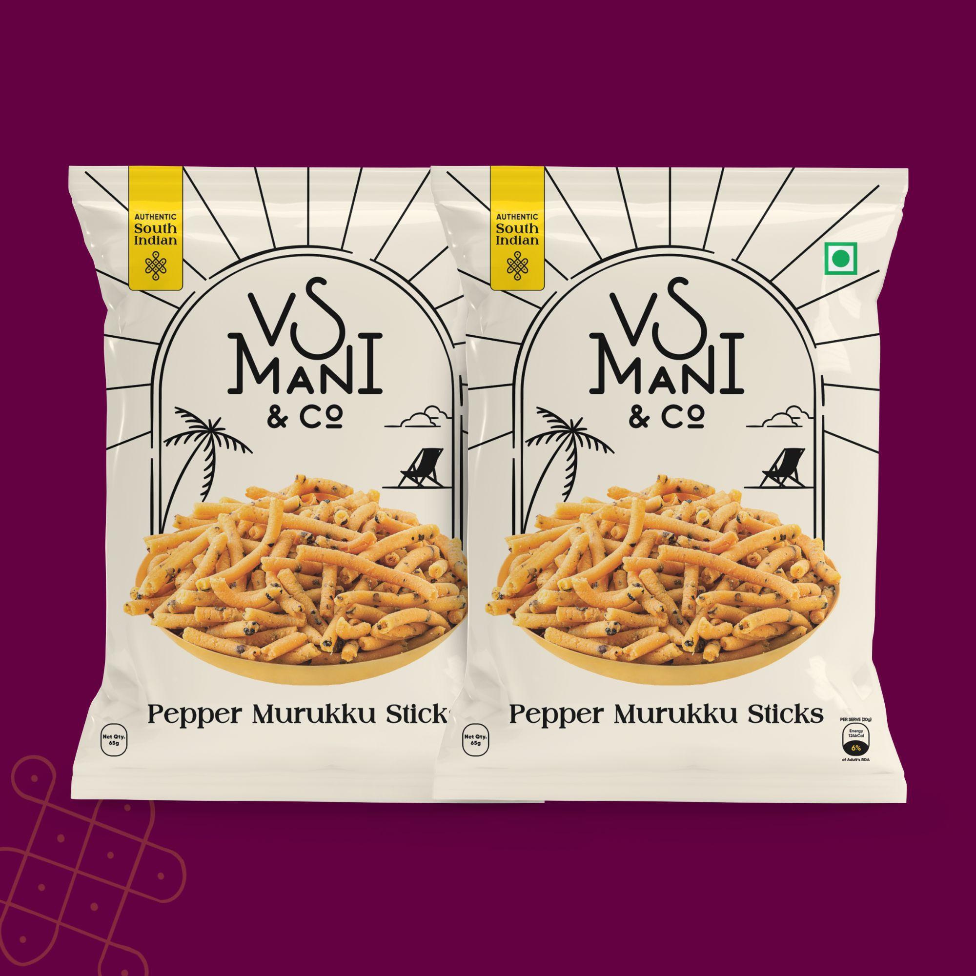 Pepper Murukku  65g pack of 2