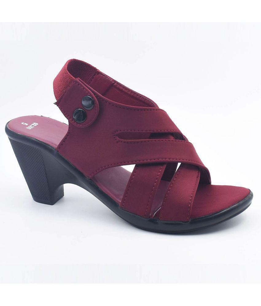 Dream Makers - Red Womens Sandal Heels - None