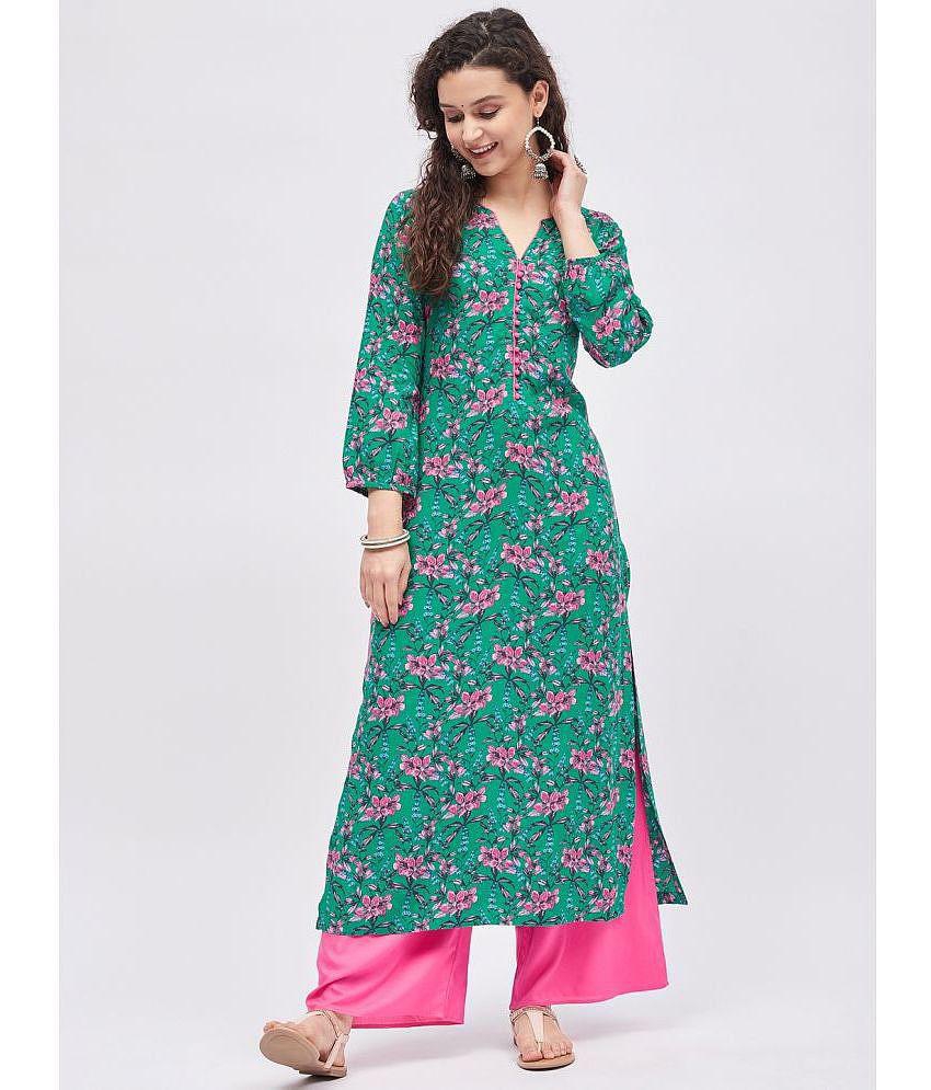 Buy Online Plo Tissu - Multicolor Straight Rayon Women's Stitched Salwar Suit ( Pack of 1 ) - None