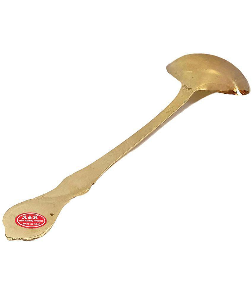 A & H ENTERPRISES - Brass Brass Serving Spoon ( Pack of 1 ) - Brass