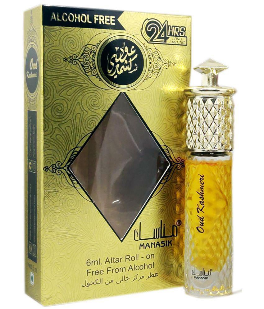 MANASIK  OUD KASHMERI & BURJ Concentrated   Attar Roll On 6ml .  ( COMBO SET )