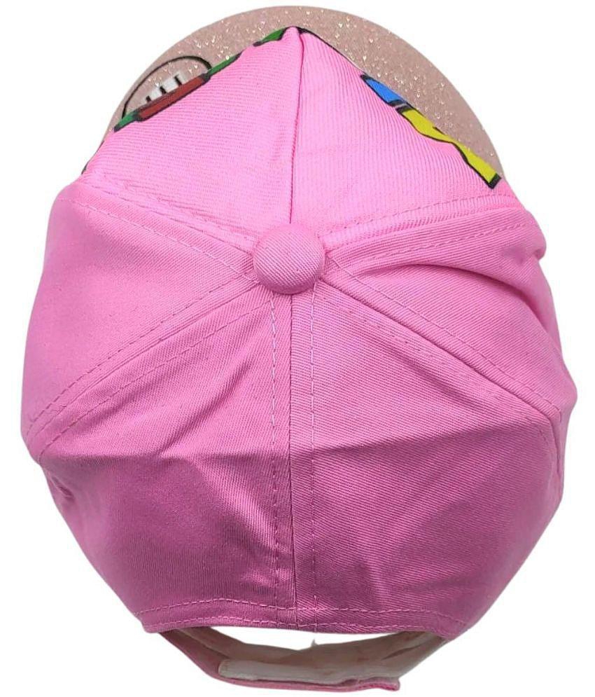 Buy Online Garg Store Zacharias Girl's Kids Cotton Cap kc-10-Light-Pink- (Pack of 1) (1-4 Years) - None