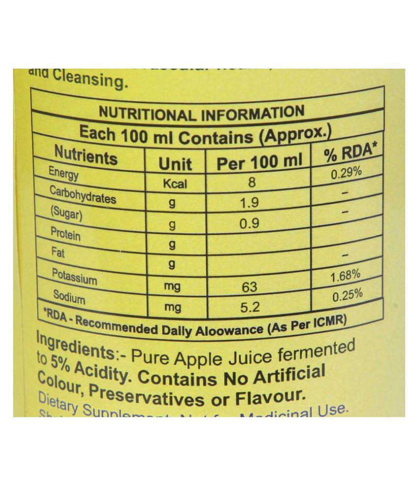 NutrActive Super Apple Cider Vinegar For Healthy Digestion 500 ml Unflavoured