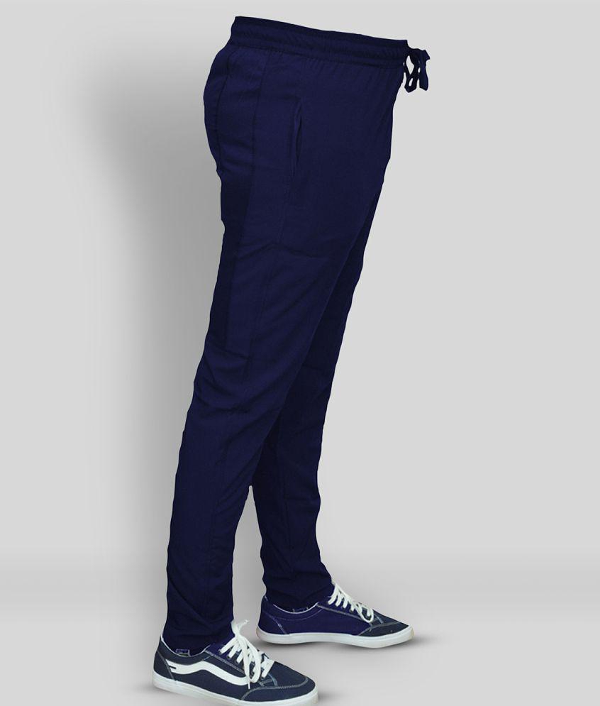 Forbro - Navy Blue Polyester Men's Trackpants ( Pack of 1 ) - XL