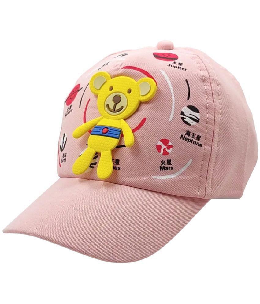 Buy Online Garg Store Zacharias Girl's Kids Cotton Beret Golf Cap kc-25 (Pink_1-4 Years) (Pack of 1) - None