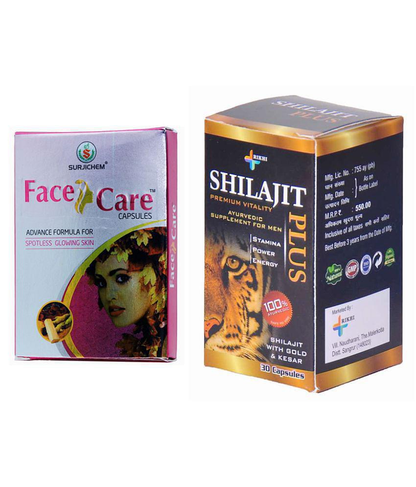 Herbal Care Shilajit Plus (30 Cap) + Face Care (Cap 10) (Combo Pack)