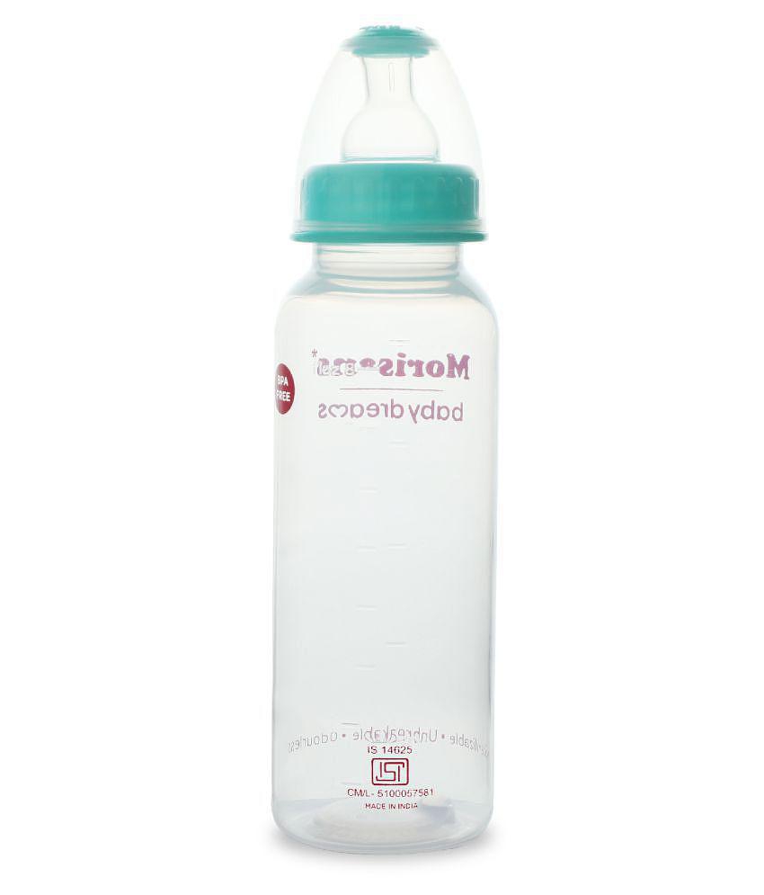 Morisons Baby Dreams - Multicolor,Transparent 250 ml Feeding Bottle (Pack of 2)