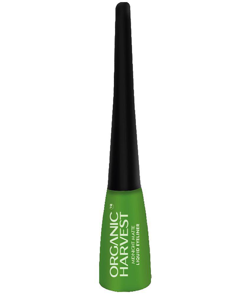 Organic Harvest - Black Matte Eye Liner Liquid ( Pack of 1 )