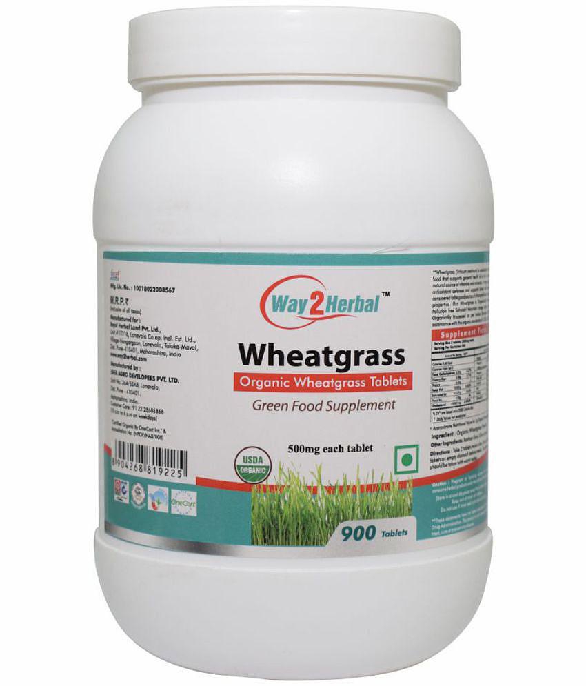 Way2Herbal Wheatgrass Tablet 900 no.s Pack Of 1