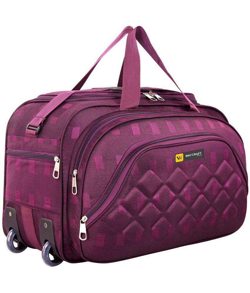 Waycraft - 55 Ltrs Magenta Polyester Duffle Bag - Onesize