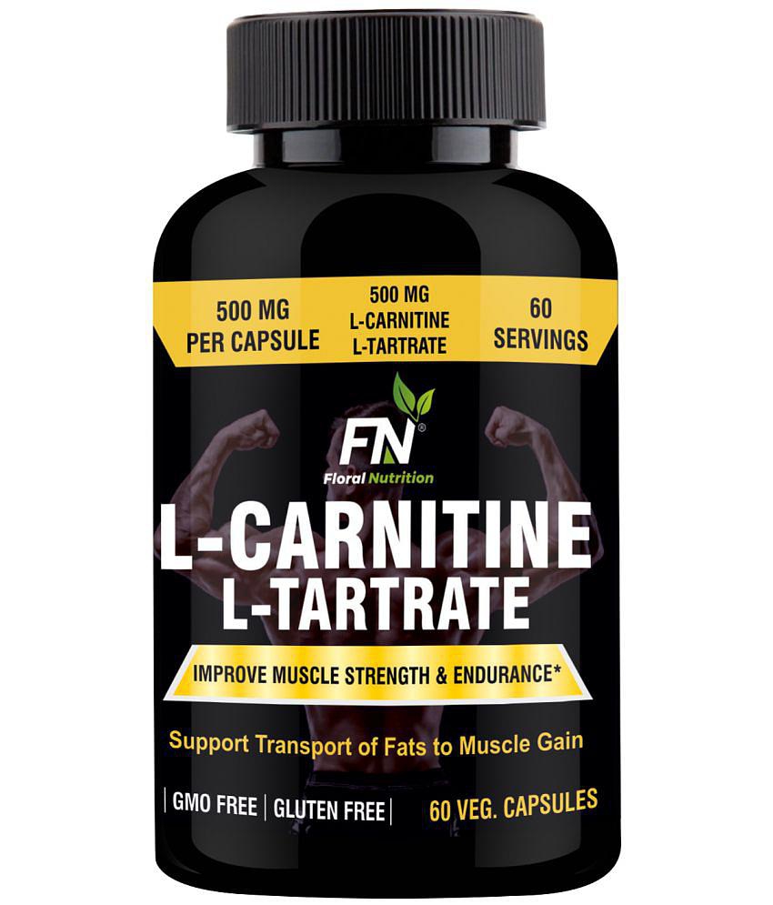 Floral Nutrition L-Carnitine L-Tartrate Supplement for fat loss 60 no.s Fat Burner Capsule