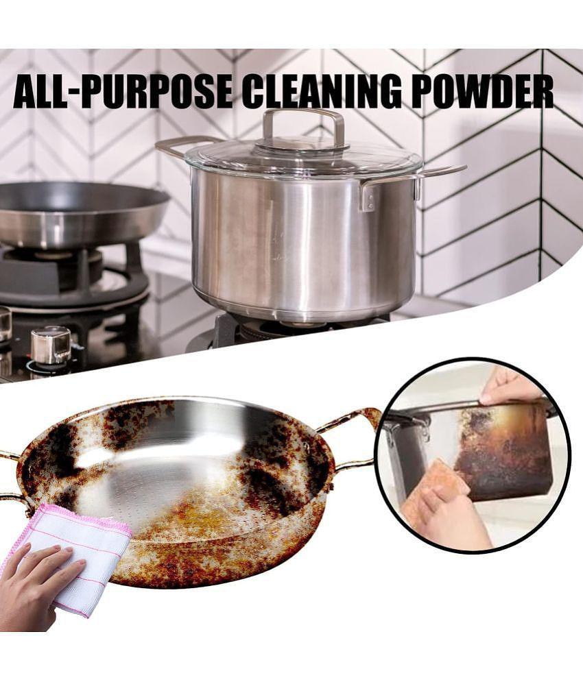 Gatih Rust Remover Foam Cleaner All Purpose Cleaner Powder Cookware Cleaner Kitchen Instant Soak Cleaning 250 g