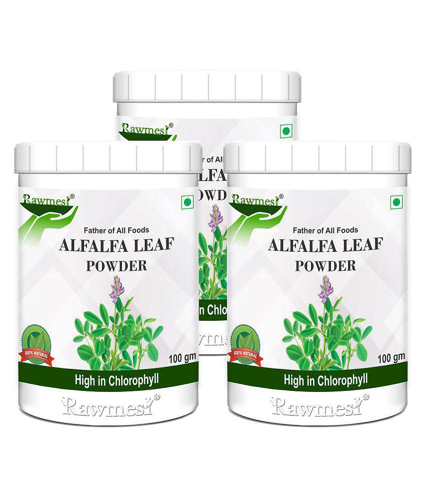 rawmest Alfalfa Leaf Powder 300 gm Pack of 3